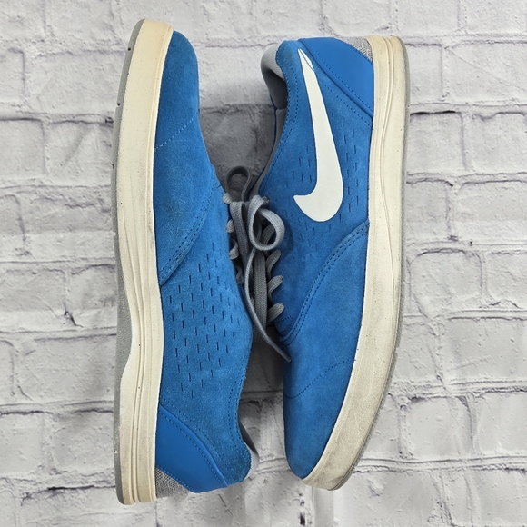 NIKE SB LUNARLON Colab Eric Koston Blue Suede Sneakers Size 11.5 - Picture 8 of 10